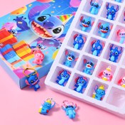 Resim 24'lü Stitch Mavi Parti Anahtarlık Sürpriz Kutusu, Çizgi Film Sevimli ve Eğlenceli Ayrılabilir 24 Farklı Anahtarlık, Noel Hediyeleri, Okula Dönüş Sezonu Hediyeleri, Tatil Hediyeleri, Doğum Günü Hediyeleri, Yıldönümü Hediyeleri Olarak Kullanılabilir 