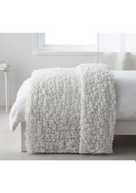 Resim 130x170 Cm Örtü,Battaniye Beyaz MeridyenDukkan Ev Tekstili Ürünler Yatak Örtüsü 