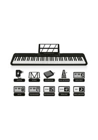 Resim Jwin Jdp-3088 Tuş Hassasiyetli 88 Tuşlu Dijital Piyano - Siyah 