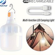 Resim LiHangStar USB Şarj Edilebilir LED Kamp Lambası - Yüksek Parlaklık, 3 Aydınlatma Modu (Yüksek/Düşük/Stroboskopik), Acil Durumlar, Macera, Kamp, Balıkçılık için Kanca ve USB Kablolu Taşınabilir Gece Işığı, Kamp Aksesuarları, LiHangStar 