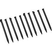 Resim Vkemall New 3ds Xl İçin 10 Adet Siyah Abs Dokunmatik Kalem - Ergonomik, Hafif Ve Pür Çevre Dost Malzeme 