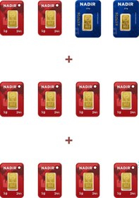 Resim Nadir Gold 24 Ayar 15 Gram Külçe Altın 2 Adet 2,5 Gram Külçe Altın + 10 Adet 1 Gram Külçe Altın 