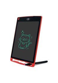 Resim Writing Tablet Lcd 8.5inç Dijital Kalemli Çizim Yazı Tahtası Grafik Not Yazma Eğitim Tableti-krmz 