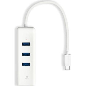Resim Tp-link Ue330c Usb3.0 Type-c Gigabit Adaptör+3usb-202374 