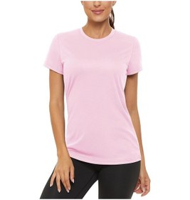 Resim Tacvasen Bayan Upf 50+ Güneş Koruma T-shirt Hızlı Kuru Koşu Yüzme Chınapembekadın Pembe 