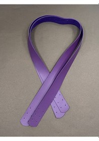 Resim Karantuhafiye Dikmeli Spor Sap / Çanta Sapı / Deri Dikmeli Sap 70 Cm Mor Mor 
