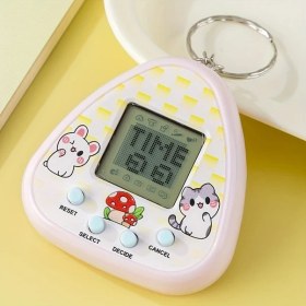 Resim Globalbloom Mini Oyun Konsolu Anahtarlık - Sırt Çantası Ve Çanta Charm, Tatil Ve Doğum Günü Hediyesi - Şeftali-1908 