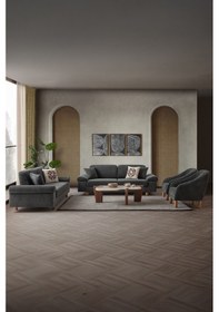 Resim Armada 3+3+1+1 Koltuk Takımı Antrasit Antrasit 