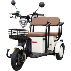 Resim Stmax Elit 540 3 Tekerli Elektrikli Moped - Krem 