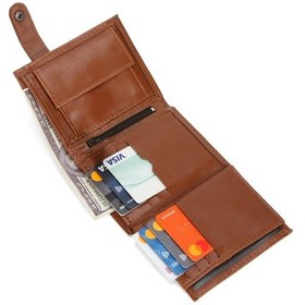 Resim Tuldar Erkek Deri Bozuk Para Hazneli Kartlık Cüzdan 10x12cm Tul515 - Taba Taba 