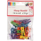 Resim Genel Markalar Ahşap Mandal Küçük Renkli Bs99 