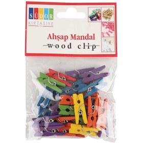 Resim Genel Markalar Ahşap Mandal Küçük Renkli Bs99 