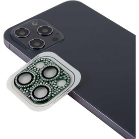 Resim Apple iPhone 11 Pro Max Kamera Lens Koruma Parlak Taşlı Şık Tasarım 