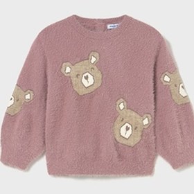 Resim Mayoral Pembe Kız Bebek Kürklü Kazak 2356 Pembe 