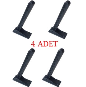 Resim ARKITEKT EX 4 Adet Siyah Katlanır Plastik Ayak Laptop Sehpası Yer Sofrası Sini Servis Keyif Kahvaltı Sehpası 