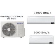 Resim Windfree™ Multi Klima 18000 Btu/H + 9000 Btu/H Iç Üniteli 17100 Btu/H Dış Üniteli Samsung