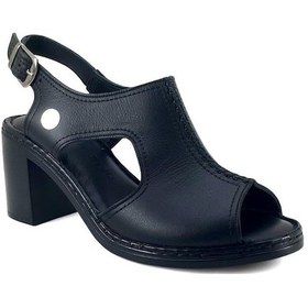 Resim Mammamia 2405 Hakiki Deri Günlük Kadın Sandalet-siyah Siyah 