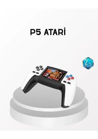 Resim Bfs 520 Klasik Oyunlu P5 Controllerview Retro Konsol Şarjlı, Av Giriş Destekli, Ergonomik Tasarım 