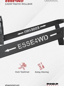 Resim Pikap Market Mercedes X-Class Uyumlu Çadır Taşıyıcı Rollbar 