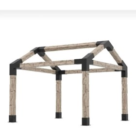 Resim Rwl Kamelya Pergola Bağlantı Seti 10 Parça Metal Braket 2.5 mm Kalınlık Dayanıklı Çelik Malzeme 