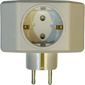 Resim Viko Üçlü Topraklı Fiş Priz Yonca Plus Beyaz (4 Adet) 