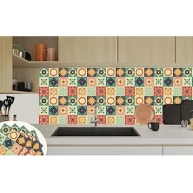 Resim Kendinden Yapışkanlı Kaplama, Çıkartması, Duvar Zemin Kaplama Tokyo Desenli Pvc 30X30 cm (56 Adet / 5 M²) 