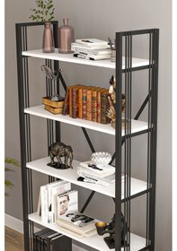 Resim Wood House - Inci Telli Kitaplık - Beyaz 