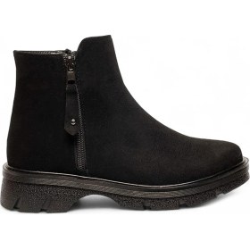 Resim Celira Siyah Termal Astar Süet Kadın Bot & Bootie Nsb940 Siyah 