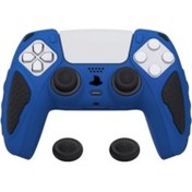Resim Playstation 5 Ps5 Kol Silikon Kılıf Analog Koruyucu Set Mavi 