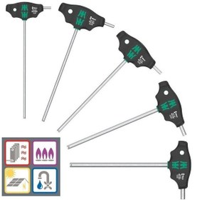 Resim Wera 454/5 Hf 1 Shk Hexplus T Tornavida Set 5p 05136070001 