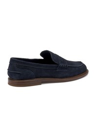 Resim Oxford Klasik Erkek 76d0 Frau Suede Blu Lacivert 