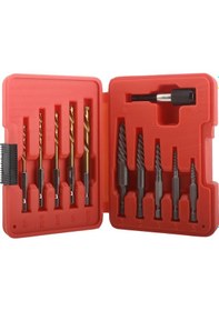 Resim Aubyhe 11 Parçalı Kobalt Hss Vidalı Çıkarma Seti - Kırık Civata Ve Vidalar İçin Profesyonel Çözüm 