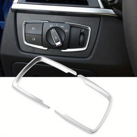 Resim BMW 1 2 3 4 Serisi F30 F31 F32 F34 F20 F21 F36 X5 F15 X6 F16 ABS Plastik Far Ayarı Anahtarı Dekoratif Çerçeve Süsü, Ön Konum Otomobil İç Aksesuarı - Ana Malzeme Plastik 