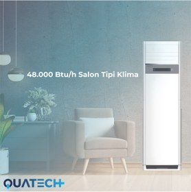 Resim QUATECH 48.000 Btu/h A++ Enerji Sınıfı R32 Salon Tipi Inverter Klima Trifaze (380V) - Montaj Hariç 