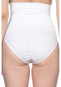 Resim Kadın Ten Rengi 1 Beden Incelme Garantili Yüksek Bel Toparlayıcı Korse Beyaz 