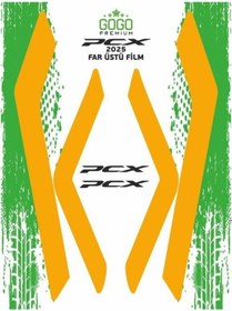Resim Gogo Far Üstü Film Turuncu Honda Pcx 125 2025 