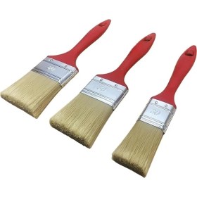 Resim 3'lü Boya Badana Kestirme Fırçası – 2,5/4,5/6,5 cm – Ergonomik Saplı – Duvar Kenar Köşe Kapı Korkuluk Resim Aktivite 