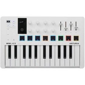 Resim Arturia MiniLab 3 White - 25 Tuş MIDI Klavye 