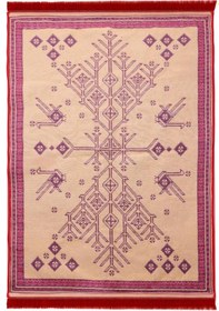 Resim Bigghome Çift Taraflı Kilim, Makinede Yıkanabilir, Modern Desenli, 80 150 Cm, Sa25cy 