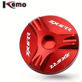 Resim Cloudstore Red Kawasaki Zx6rr Zx-6rr 2003-2005 Motor Yağ Kapak - Alüminyum Sump Kapak 