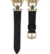 Resim Pilanix iOS Uyumlu Watch 7 45 MM İçin Metal Uçlu Deri Kordon-Kayış KR 