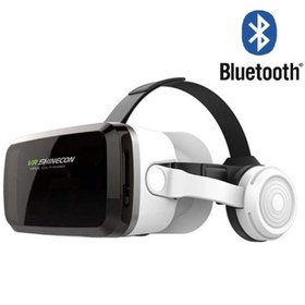 Resim VR Shinecon G04bs Kulaklıklı Uyumlu Kablosuz Bluetooh Versiyon 3d Vr Gözlükleri 4.5-6.7 Inch 