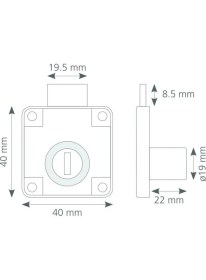 Resim Canex Pas Sistem Kare Çekmece Kilidi 