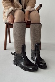 Resim nope21shoess Rainy Acı Kahve Yağmur Çizmesi 