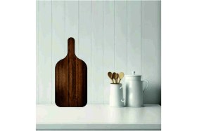Resim Feyza Design Doğa Temalı Ahşap Kesme Tahtası 49X22CM, Şık ve Dayanıklı Tasarım 