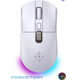 Resim North Odin Pro Wl 26.000 Dpı 750 IPS 70G Ultralight Rgb Kablosuz Beyaz Gaming Mouse 