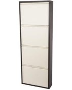 Resim Metal 4'Lü Ayakkabılık Kahve/Krem (526964265) Krem 