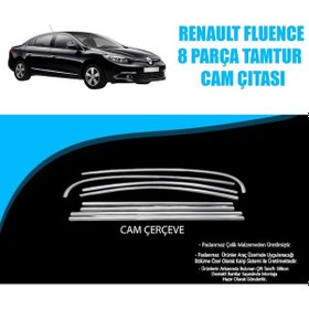 Resim Renault Fluence Tam Tur Krom Cam Çıtası 