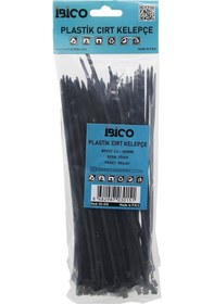 Resim Siyah 3.6x200mm Plastik Cırt Kelepçe 100pcs 5399 
