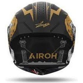 Resim Airoh Connor Zeus Motosiklet Kaskı Matt Altın - Siyah 